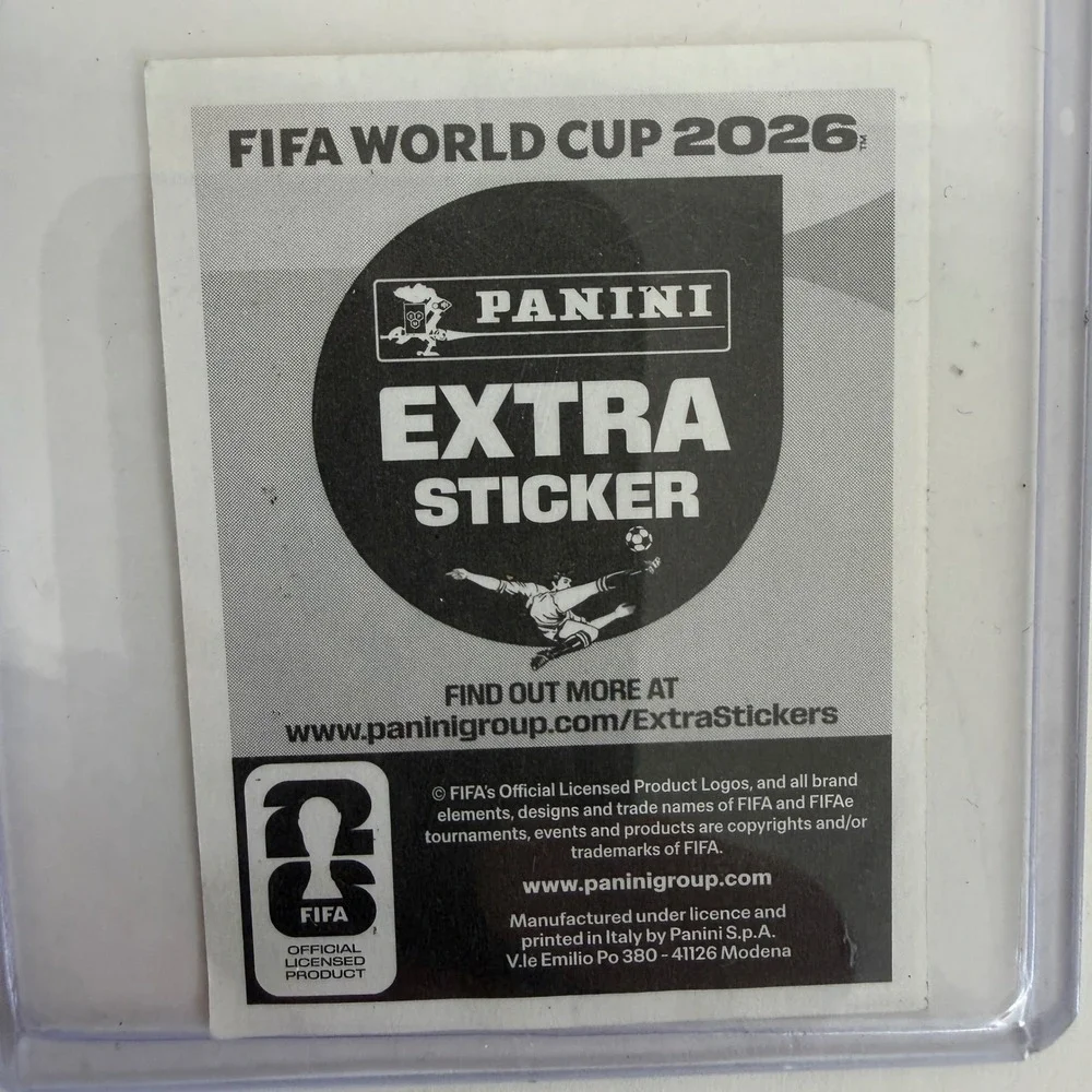 NEW 2026 Panini FIFA World Cup Moises Caicedo Ecuador Extra Sticker